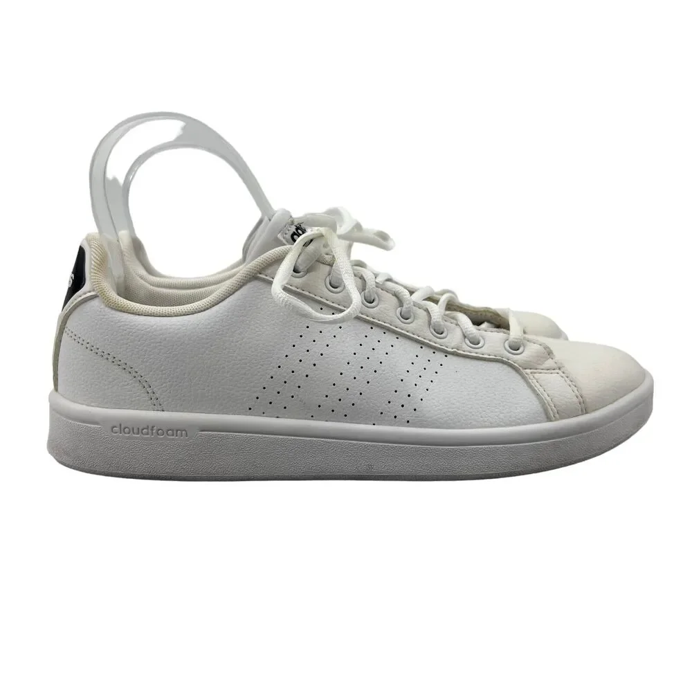 Adidas Cloudfoam Advantage Sneakers Womens 9.5 White Casual Shoes Low Top AW4323
